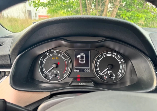 Skoda Scala cena 69550 przebieg: 55130, rok produkcji 2020 z Dukla małe 137